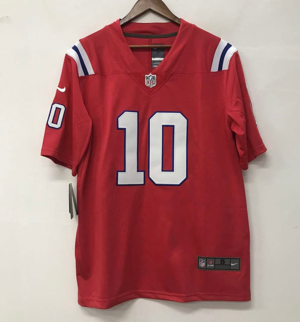 Drake Maye New England Patriots NFL Official NIKE Jersey Red product image 2
