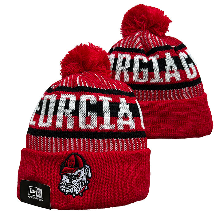Georgia Bulldogs NCAA New Era winter Hat with Pom product image 1