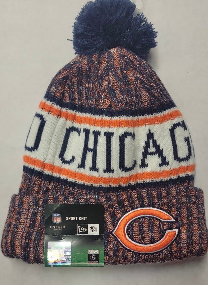 Chicago Bears NFL New Era winter Hat with Pom product image 1