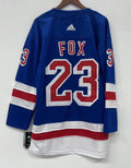 Adam Fox New York Rangers Official NHL Adidas Jersey Blue product image 1