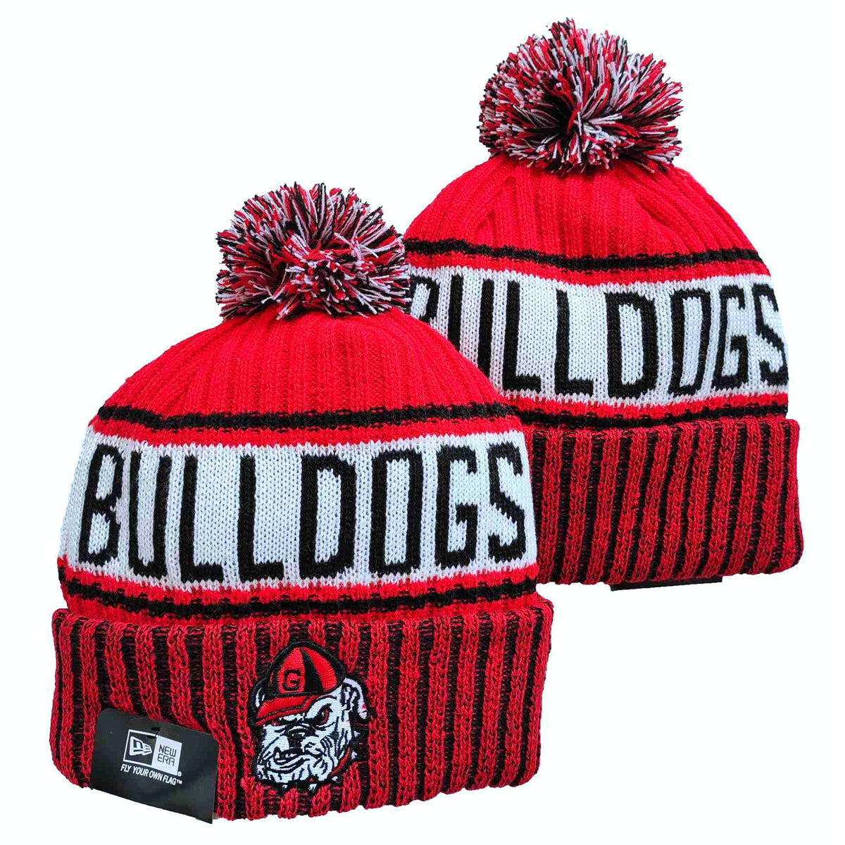 Georgia Bulldogs NCAA New Era winter Hat with Pom product image 1