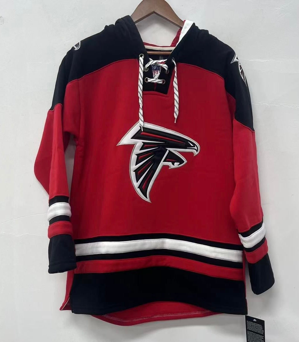 Atlanta Falcons NFL Hockey style hoodie product image 1