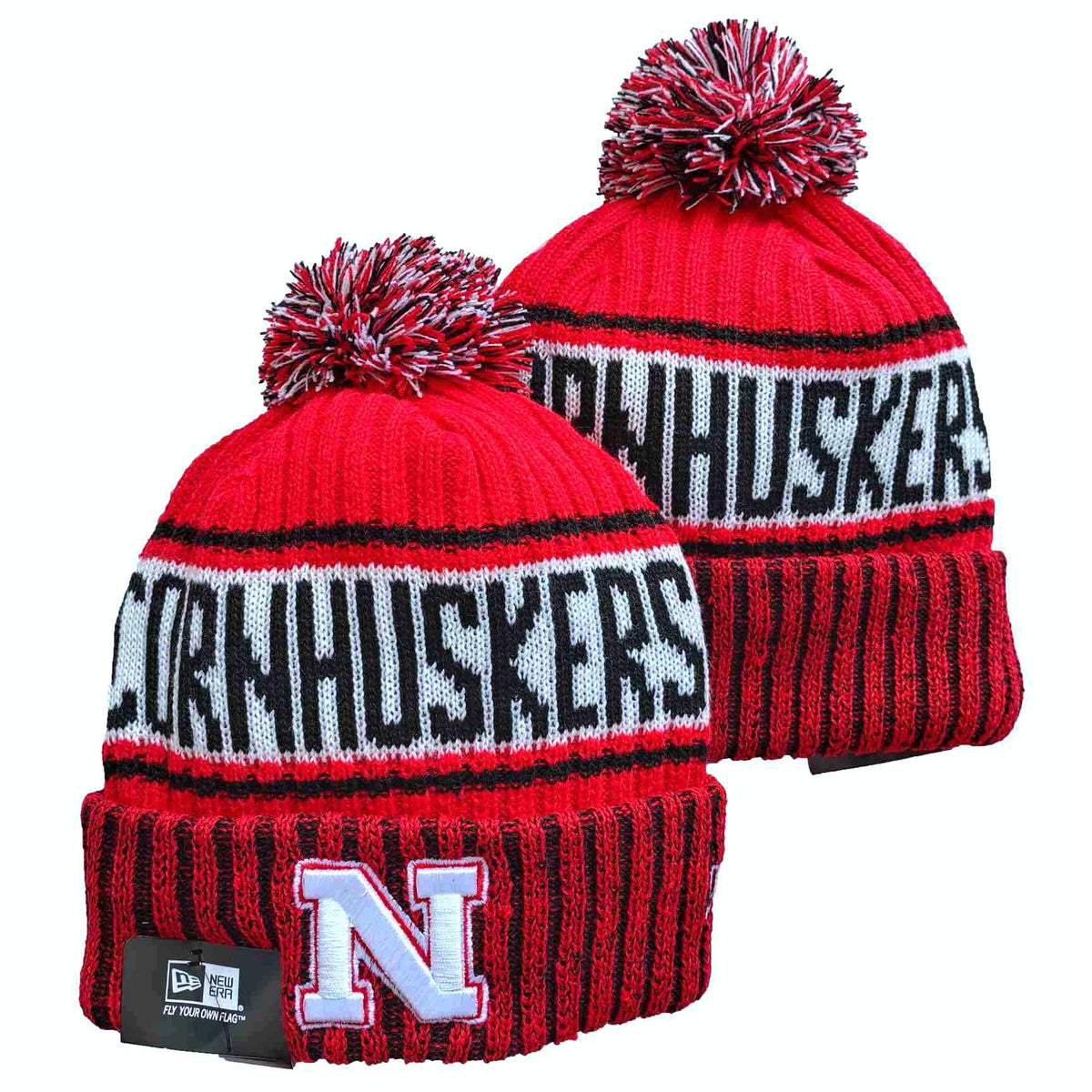 Nebraska Cornhuskers NCAA New Era winter Hat with Pom product image 1