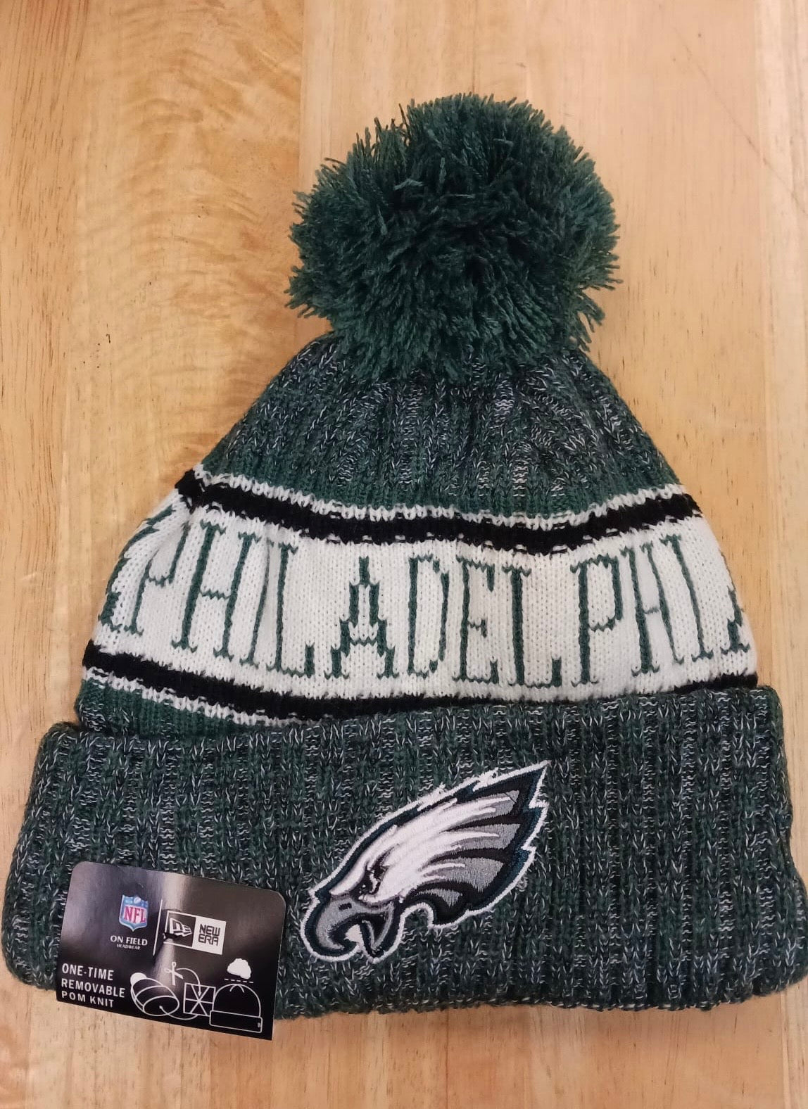 Philadelphia Eagles NFL New Era winter knit Hat with Pom product image 1