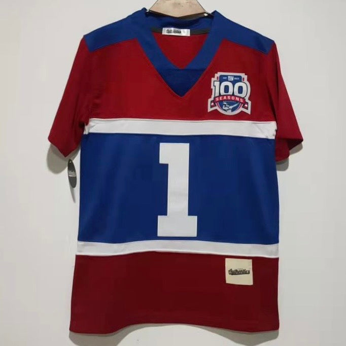 Malik Nabers YOUTH New York Giants Jersey 100 years patch product image 2