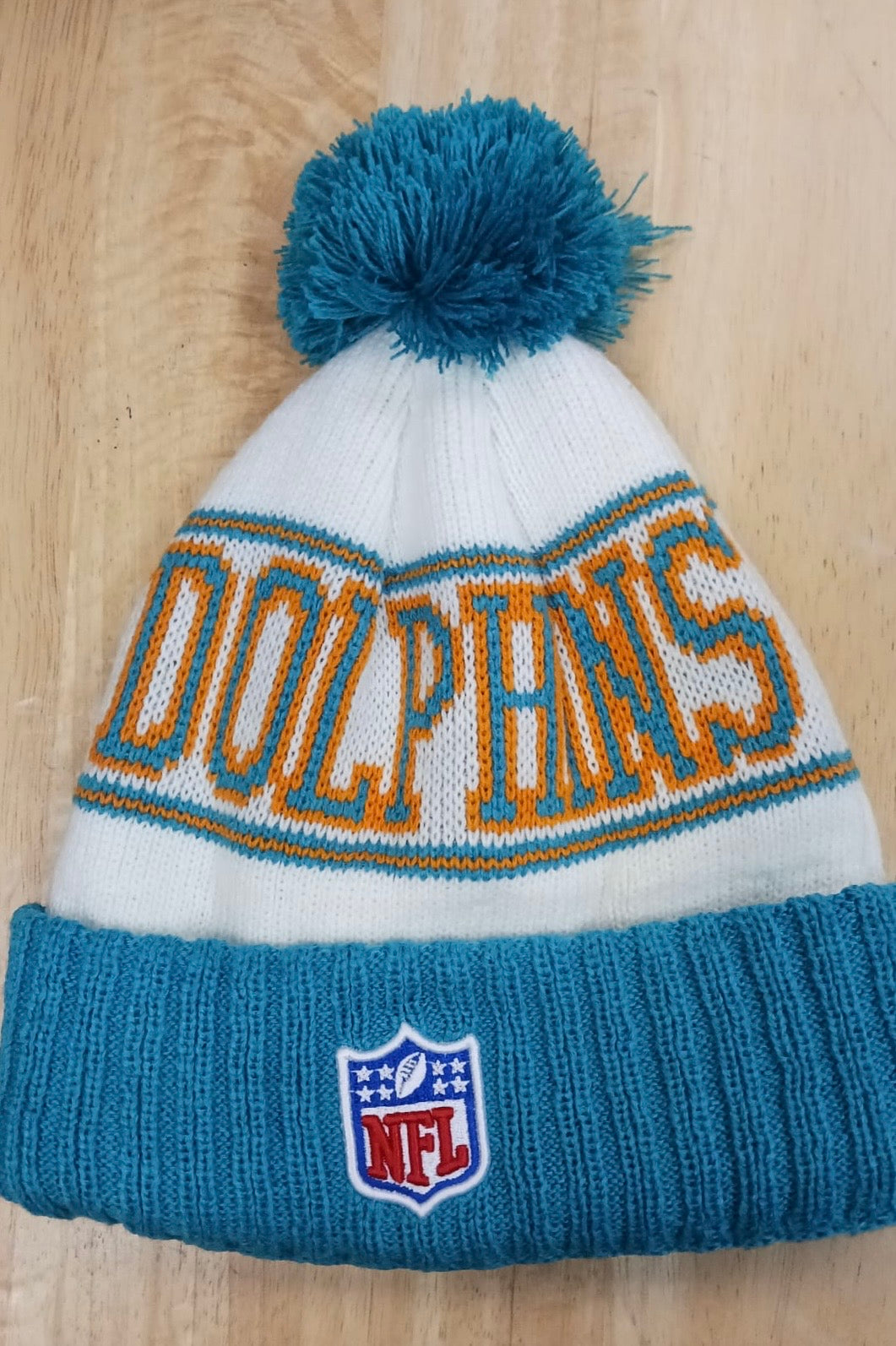 Miami Dolphins NFL New Era winter knit Hat with Pom product image 2