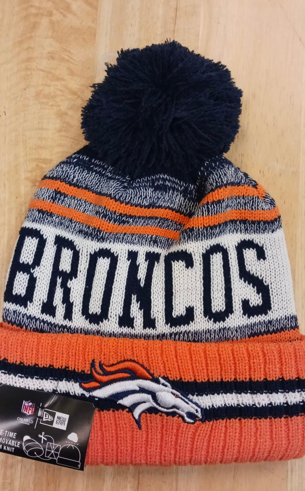 Denver Broncos NFL New Era winter Hat with Pom product image 1