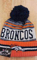 Denver Broncos NFL New Era winter Hat with Pom product image 1