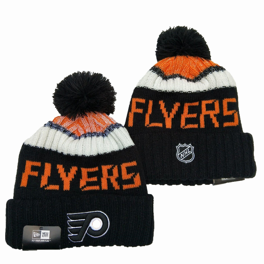 Philadelphia Flyers NHL New Era winter Hat with Pom product image 1