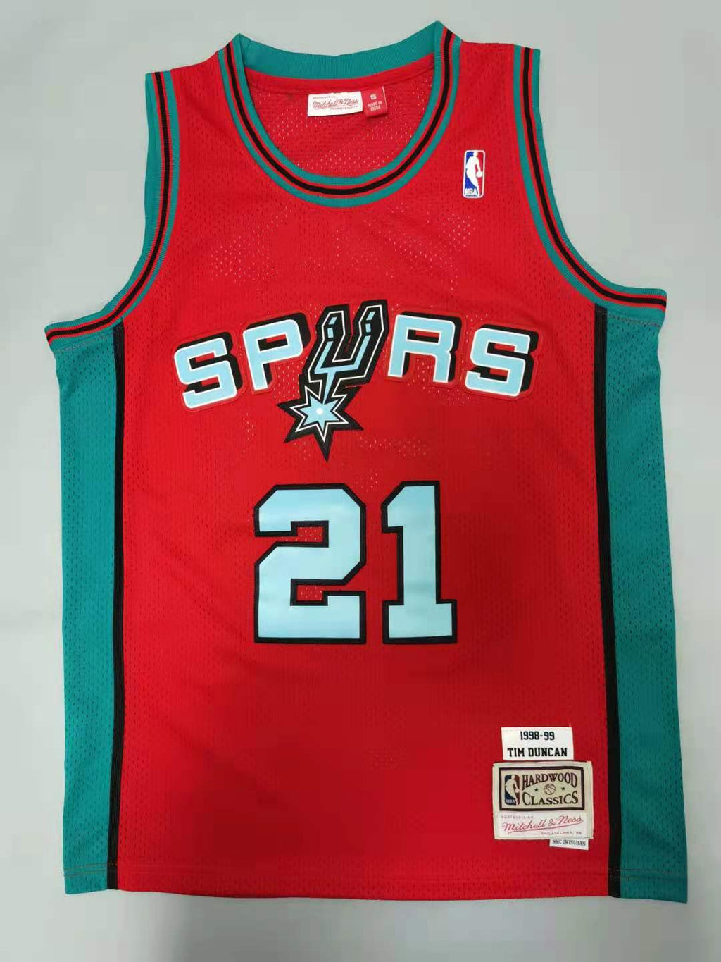 Tim Duncan San Antonio Spurs Jersey orange Mitchell & Ness product image 2