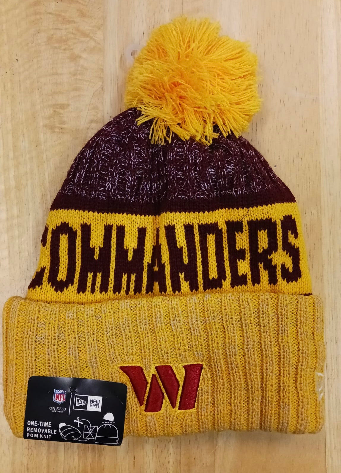 Washington Commanders NFL New Era winter knit Hat with Pom product image 1