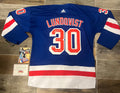Henrik Lundqvist New York Rangers autographed jersey COA product image 1