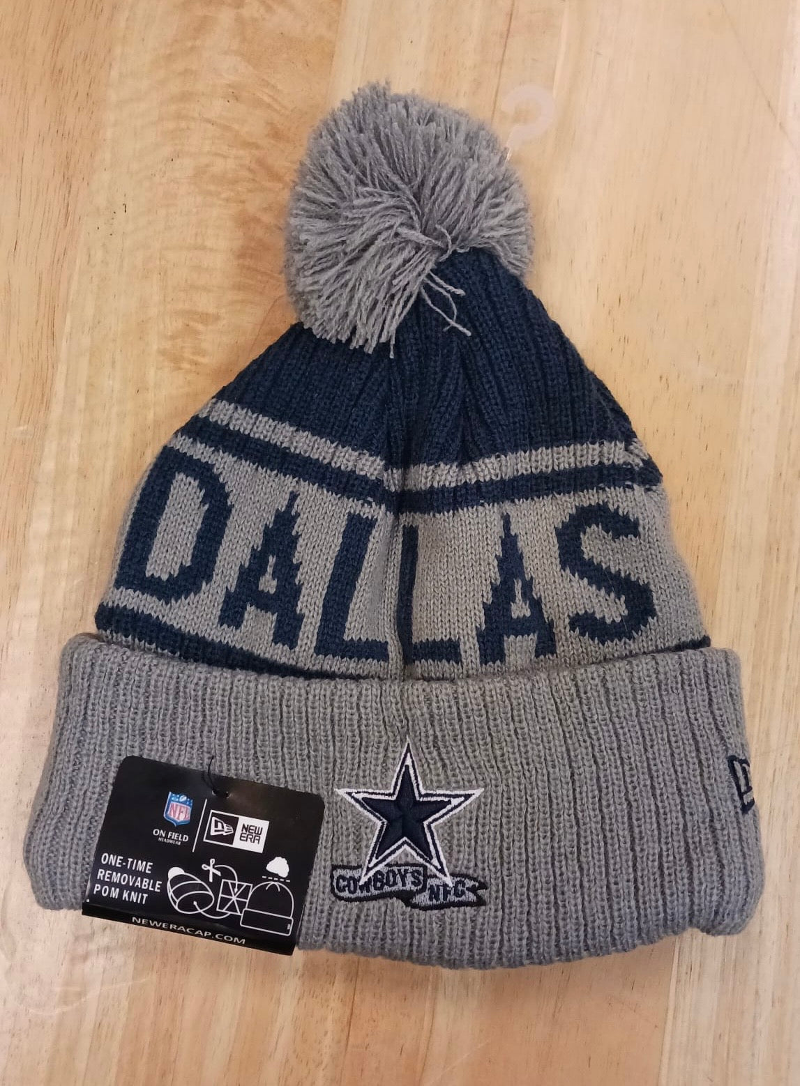 Dallas Cowboys NFL New Era winter knit Hat with Pom product image 1