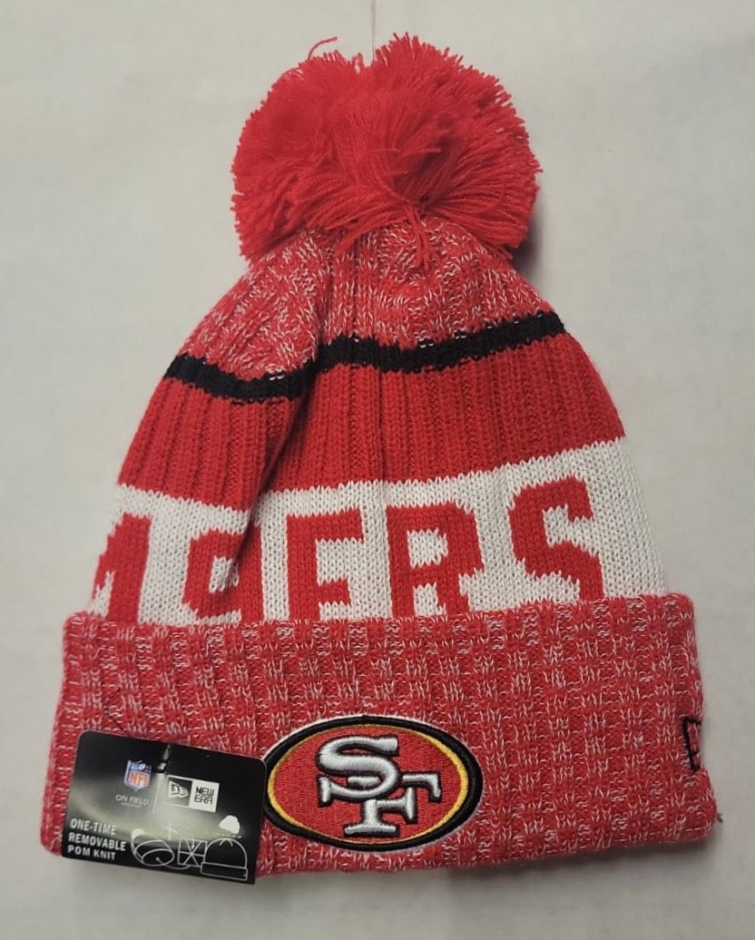 San Francisco 49ers NFL New Era winter Hat with Pom product image 1