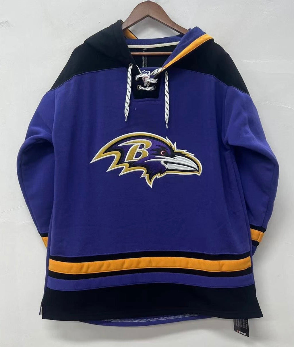 Baltimore Ravens Official NFL Hockey style hoodie product image 1