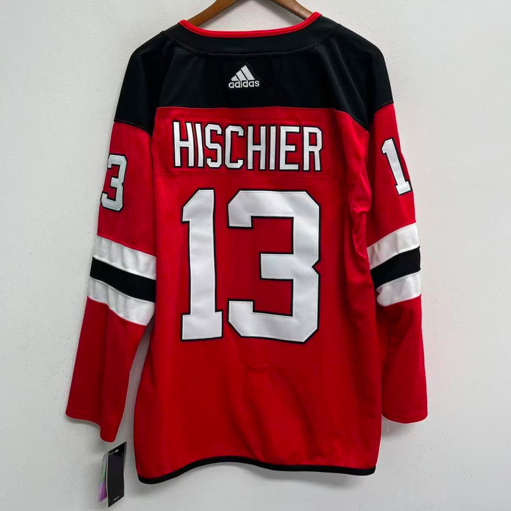 Nico Hischier New Jersey Devils Official NHL Adidas red product image 2