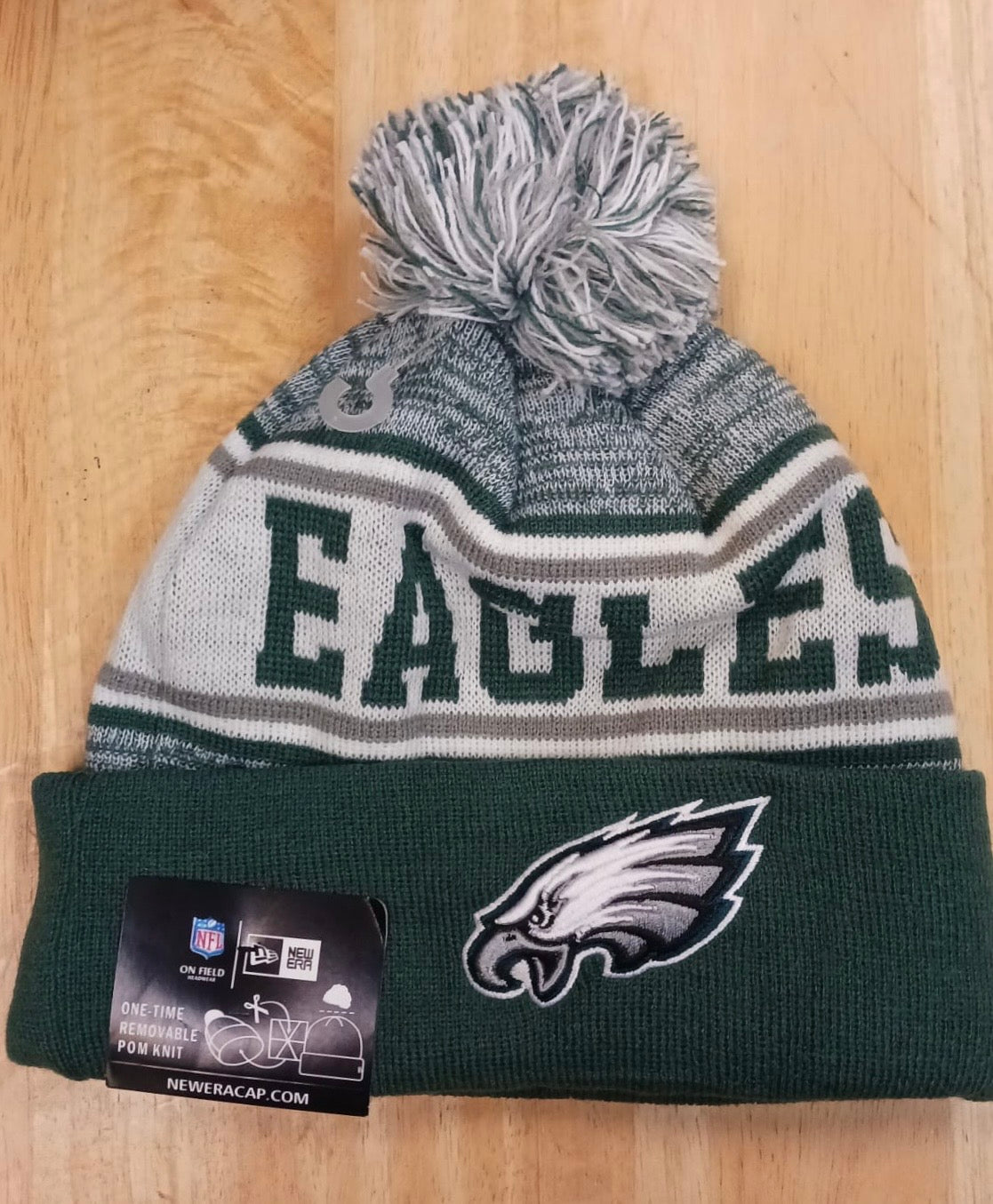 Philadelphia Eagles NFL New Era winter knit Hat with Pom product image 1