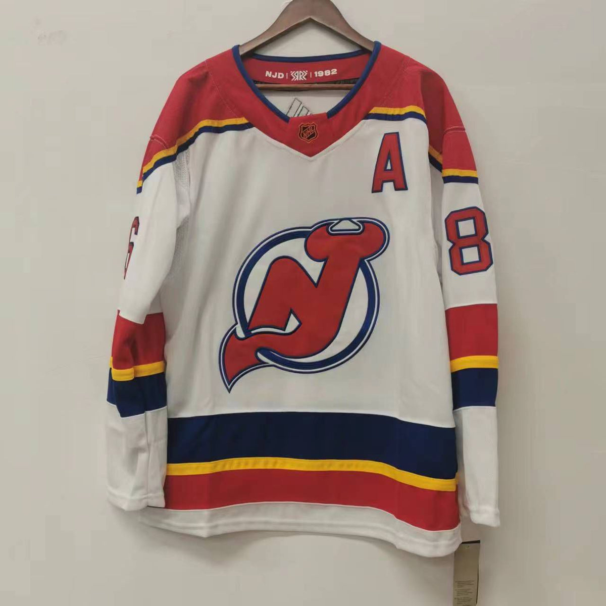 Jack Hughes New Jersey Devils Official NHL Adidas white product image 3