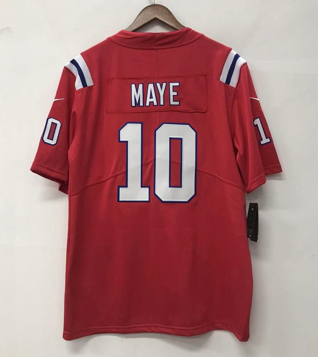 Drake Maye New England Patriots NFL Official NIKE Jersey Red product image 1
