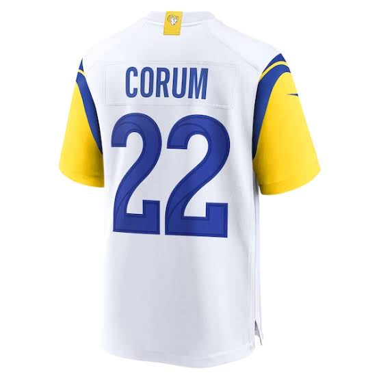 Blake Corum Los Angeles Rams Official NFL NIKE Jersey white product image 2