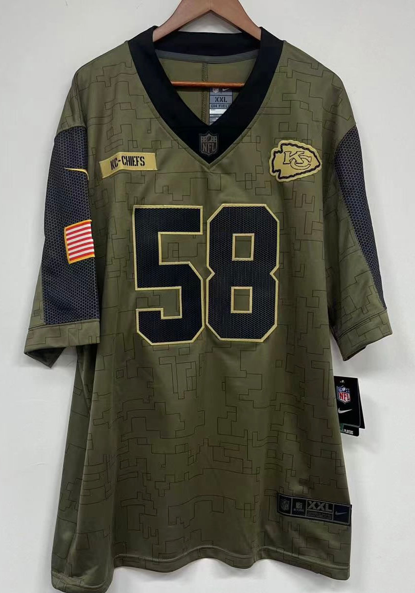 Derrick Thomas Kansas City Chiefs military salute to product image 3