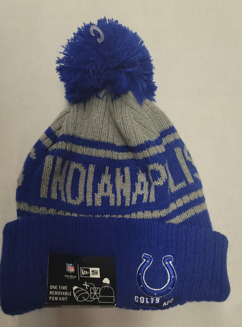 Indianapolis Colts NFL New Era winter knit Hat with Pom product image 1