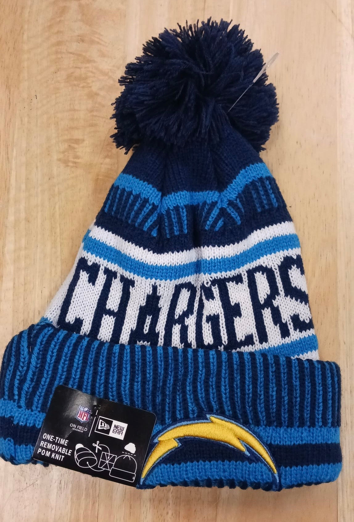 Los Angeles Chargers NFL New Era winter Hat with Pom product image 1