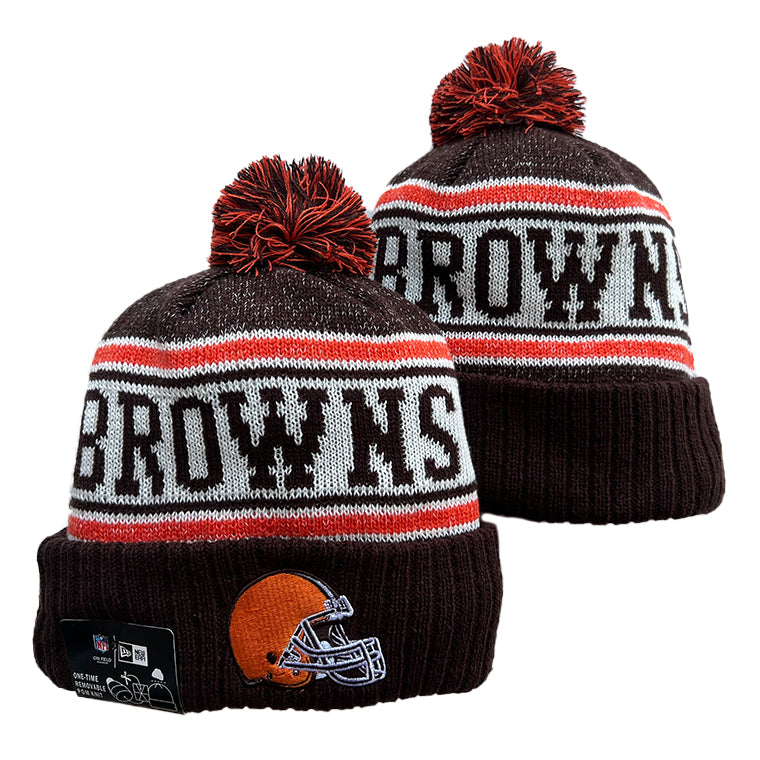 Cleveland Browns NFL New Era winter Hat with Pom product image 1
