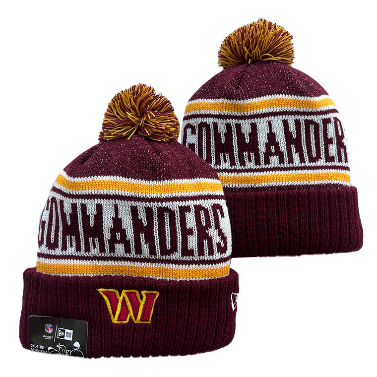 Washington Commanders NFL New Era winter knit Hat with Pom product image 1