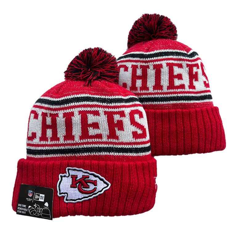 Kansas City Chiefs NFL New Era winter knit Hat with Pom product image 1