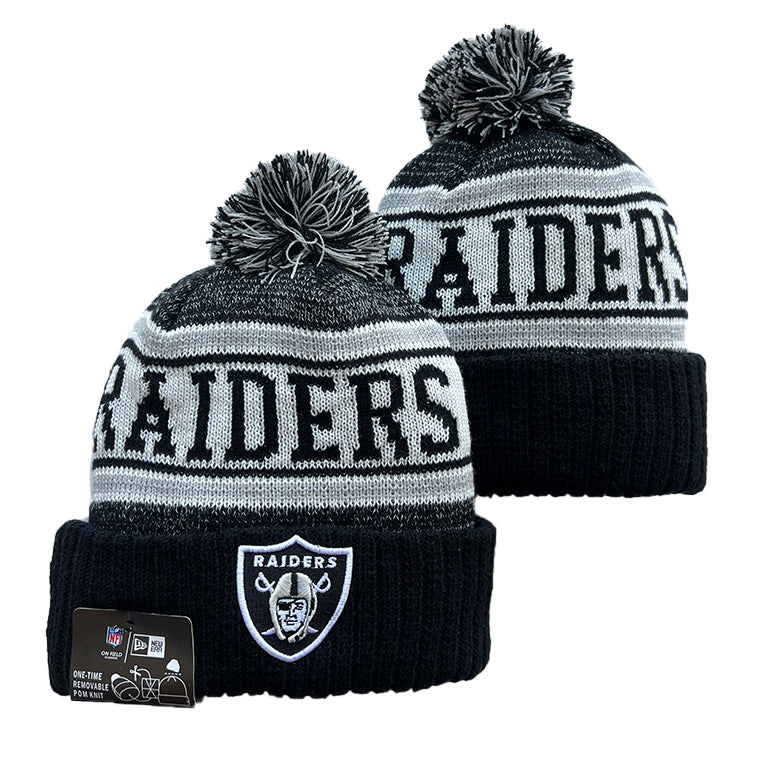 Las Vegas Raiders NFL New Era winter Hat with Pom product image 1