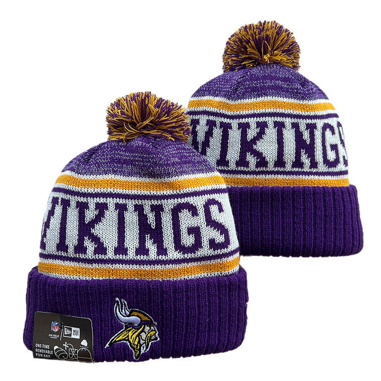 Minnesota Vikings NFL New Era winter Hat with Pom product image 1