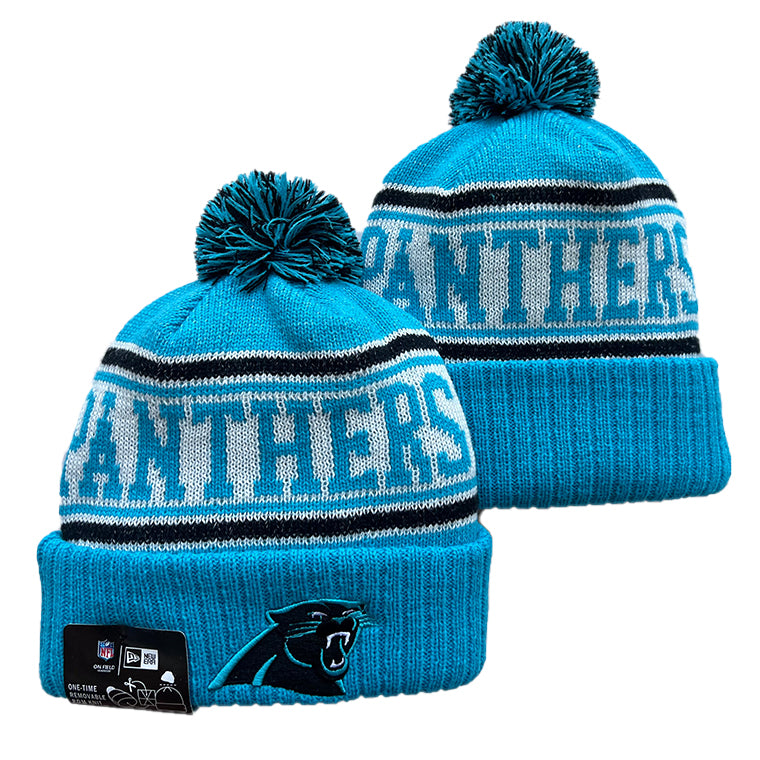 Carolina Panthers NFL New Era winter knit Hat with Pom product image 1