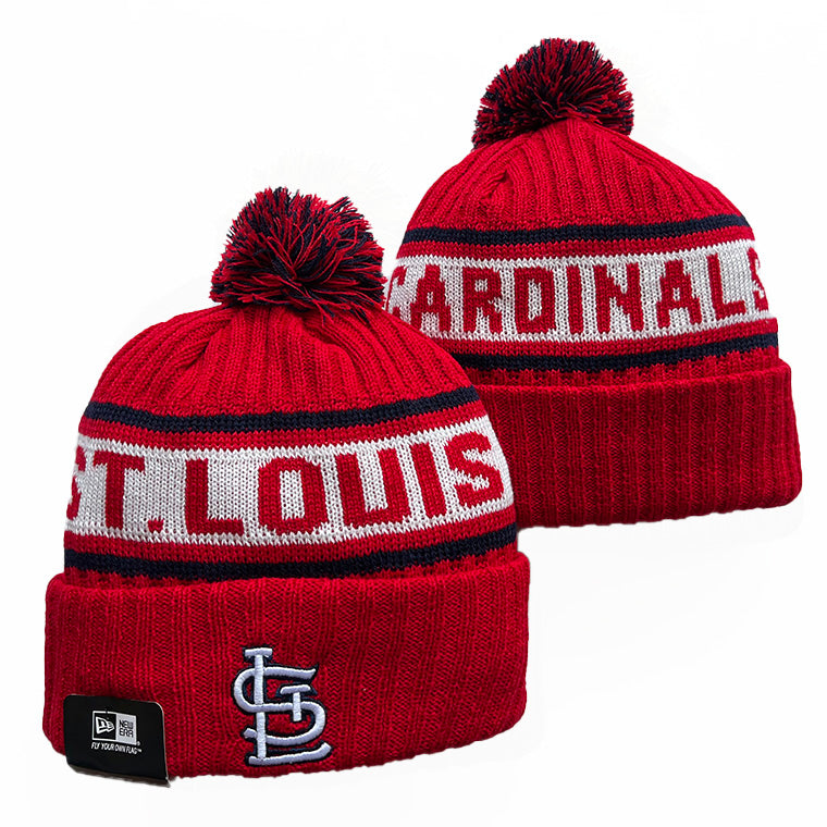 ST. Louis Cardinals MLB New Era winter Hat with Pom product image 1