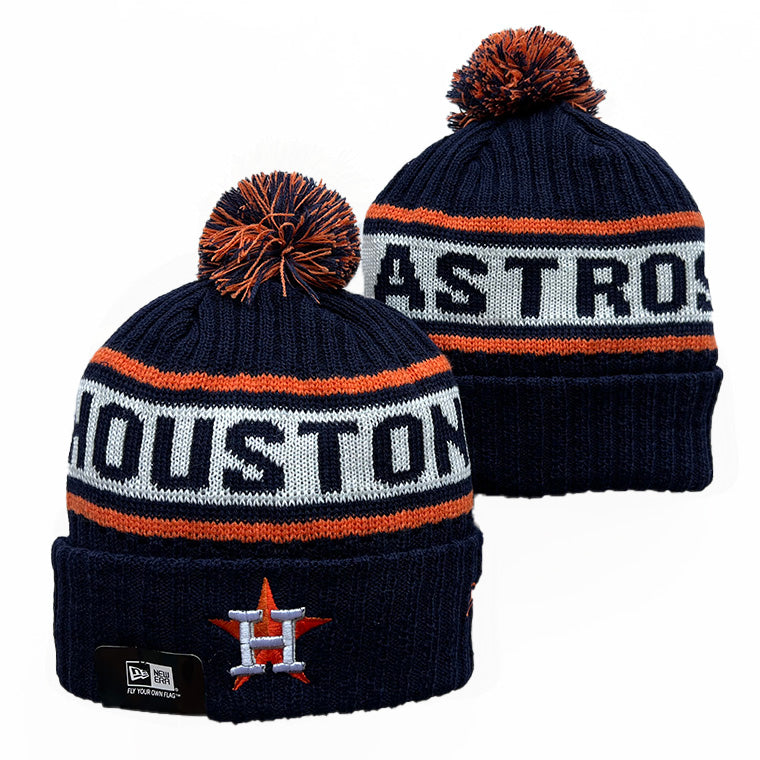 Houston Astros MLB New Era winter knit Hat with Pom product image 1