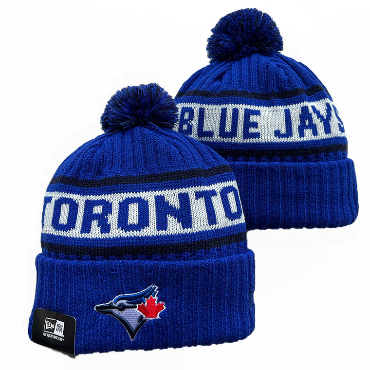 Toronto Blue Jays MLB New Era winter knit Hat with Pom product image 1