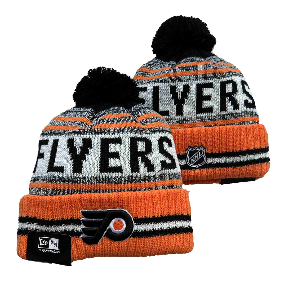 Philadelphia Flyers NHL New Era winter Hat with Pom product image 1