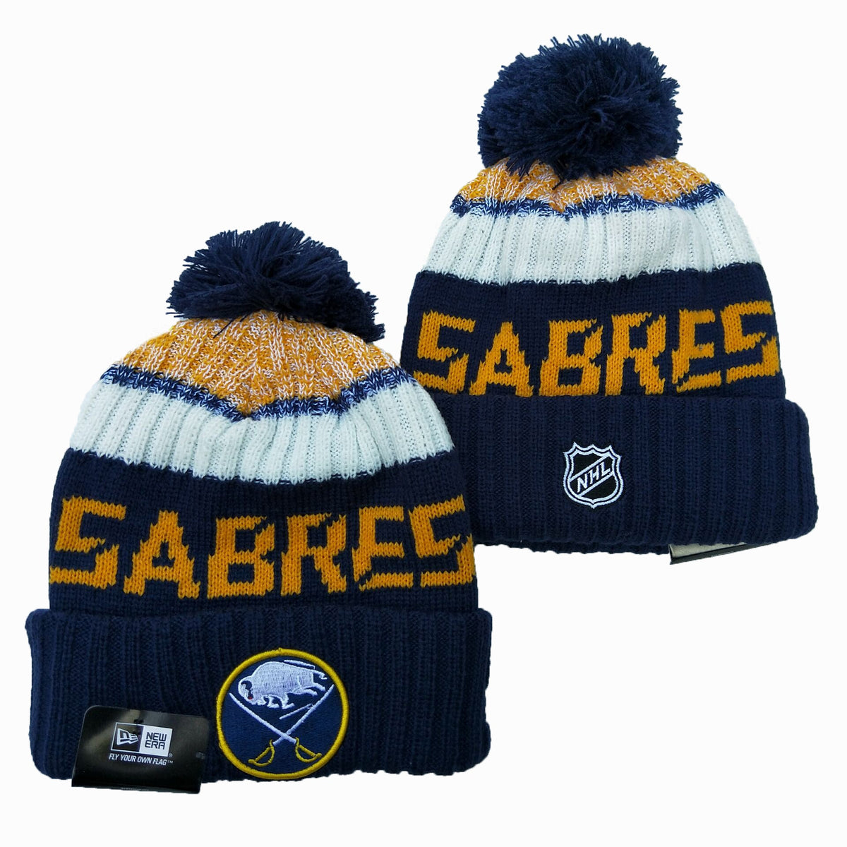 Buffalo Sabres NHL New Era winter Hat with Pom product image 1