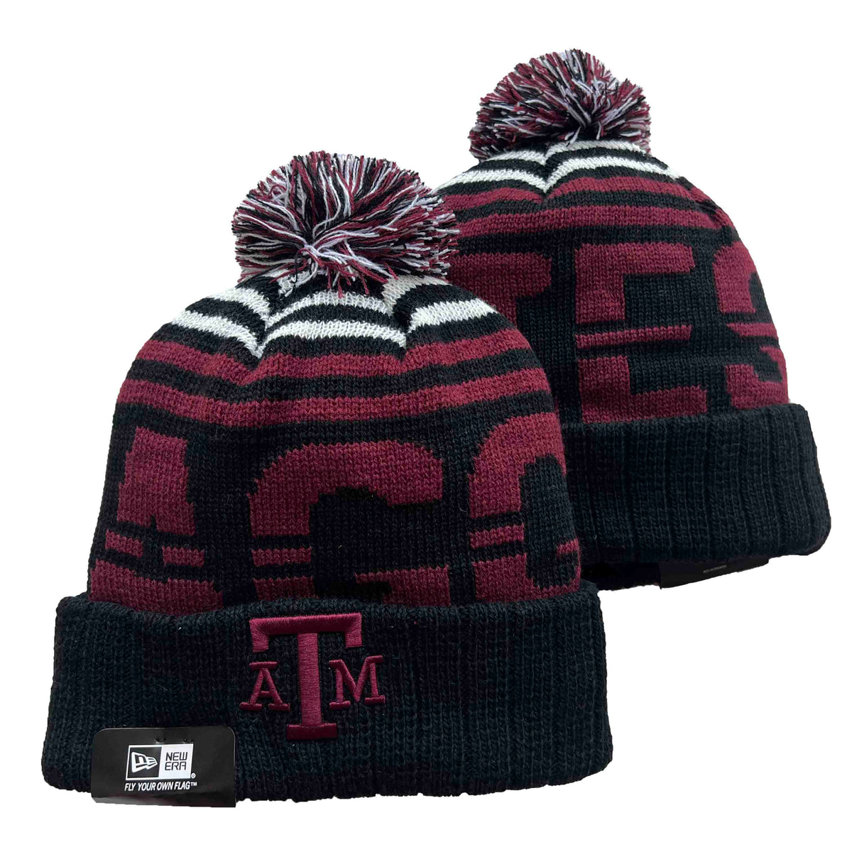 Texas A&M NCAA New Era winter Hat with Pom product image 1