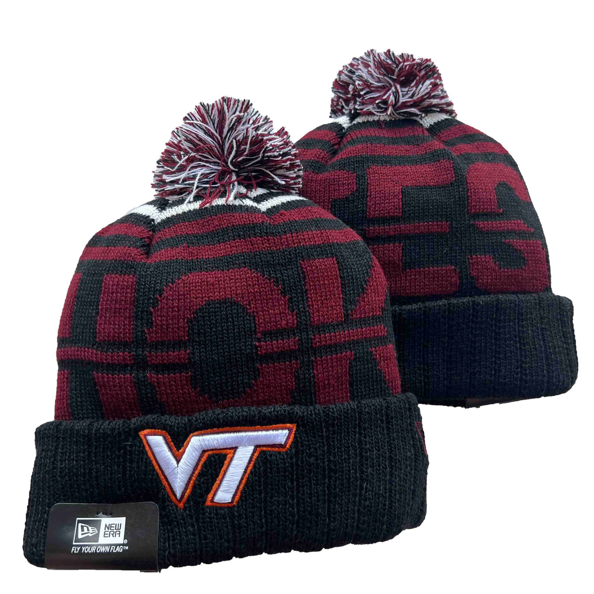 Virginia Tech Hokies NCAA New Era winter Hat with Pom product image 1