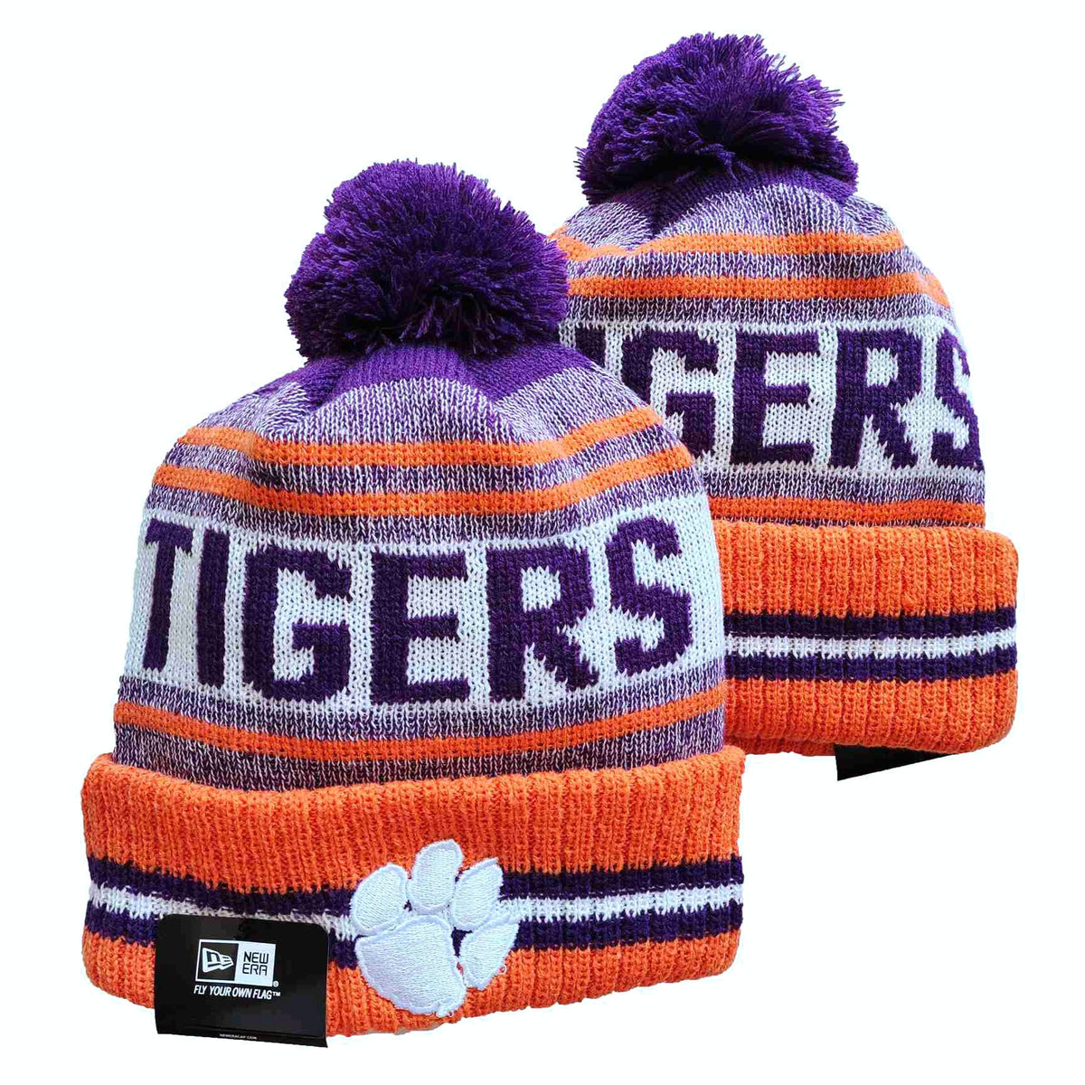 Clemson Tigers NCAA New Era winter Hat with Pom product image 1