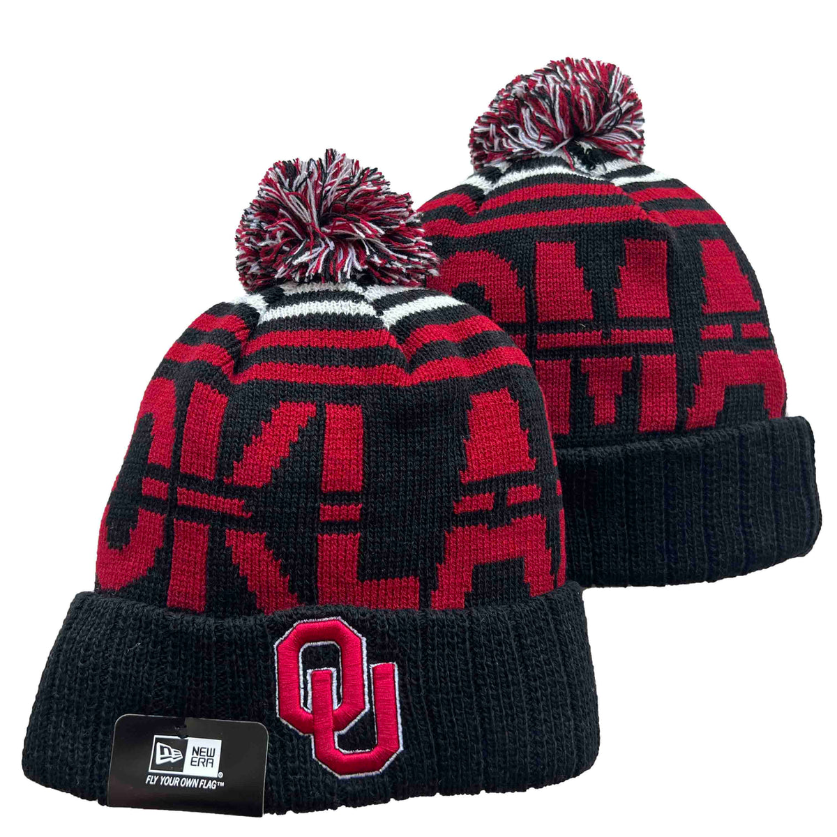 Oklahoma Sooners NCAA New Era winter Hat with Pom product image 1
