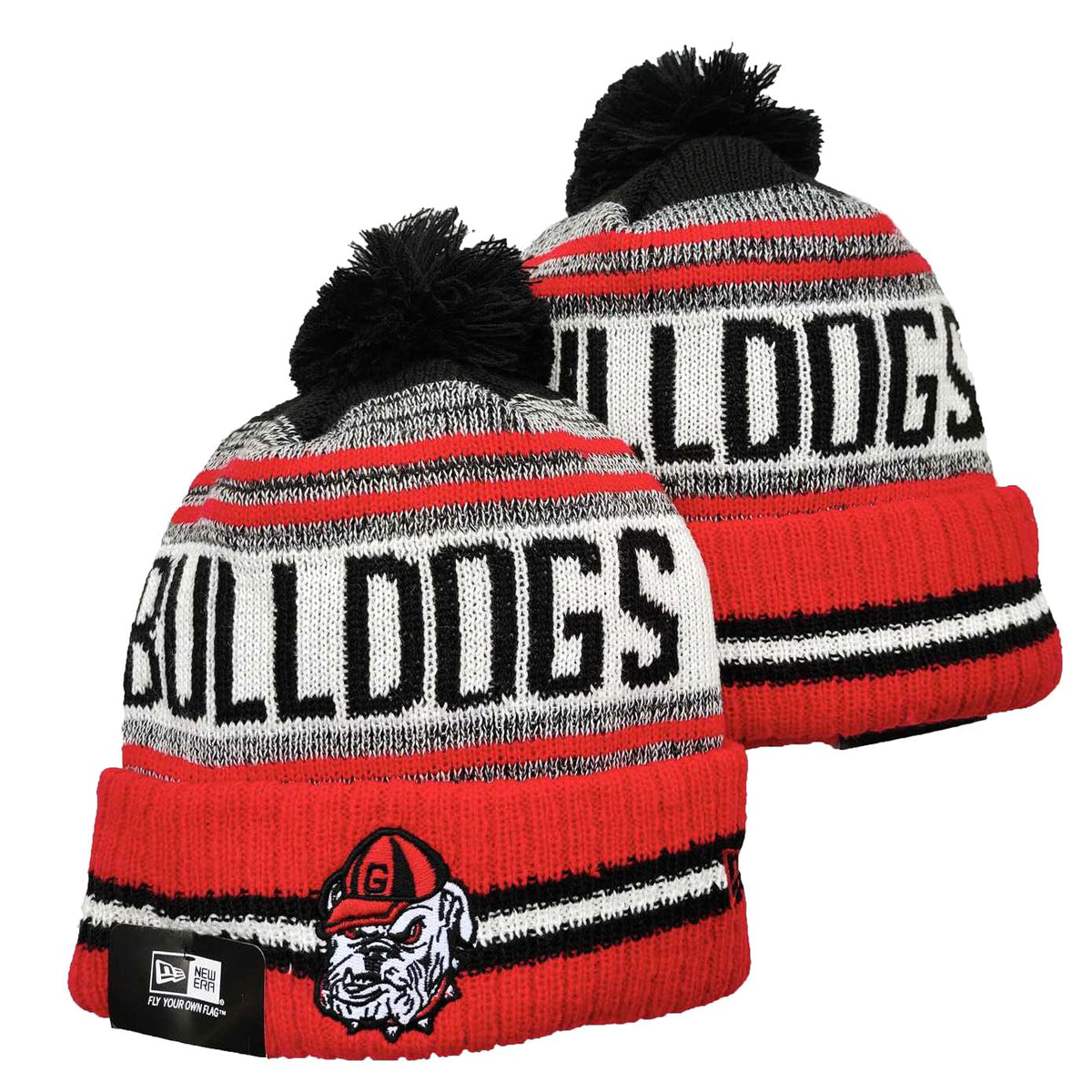 Georgia Bulldogs NCAA New Era winter Hat with Pom product image 1