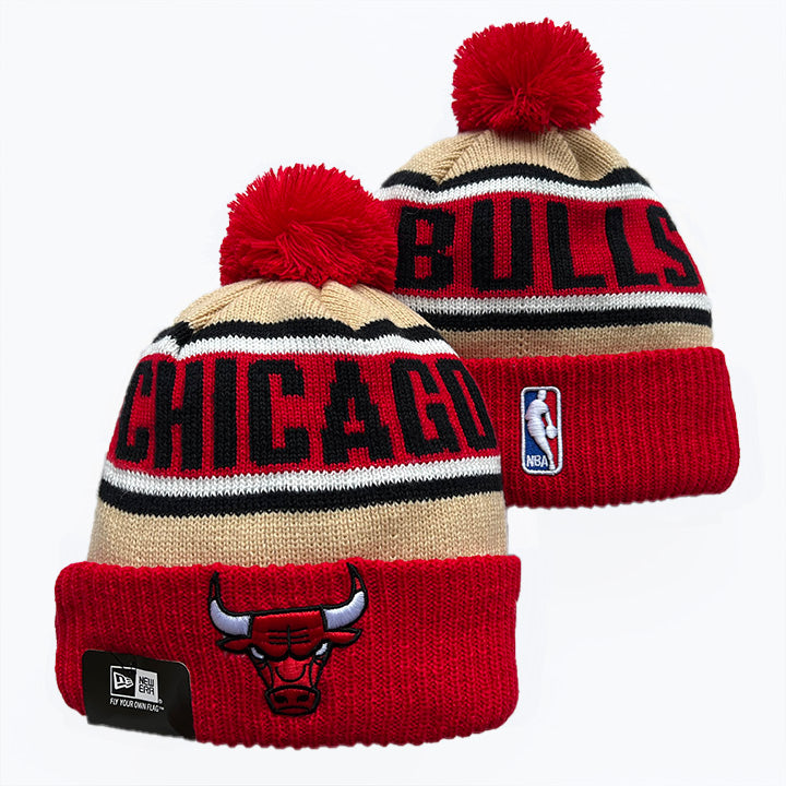 Chicago Bulls NBA New Era winter Hat with Pom product image 1