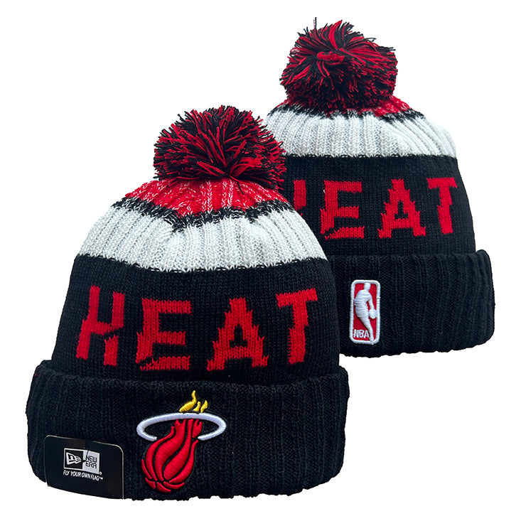 Miami Heat NBA New Era winter Hat with Pom product image 1