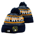 Milwaukee Brewers MLB New Era winter Hat with Pom product image 1