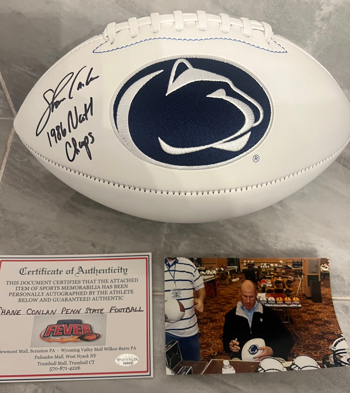 Shane Conlan Autographed Penn State Nittany Lions Football product image 1