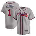 Ozzie Albies Atlanta Braves Official MLB Nike Jersey gray product image 1