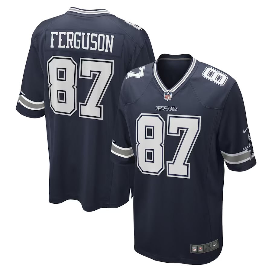 Jake Ferguson Dallas Cowboys Official NFL Nike Jersey blue product image 1