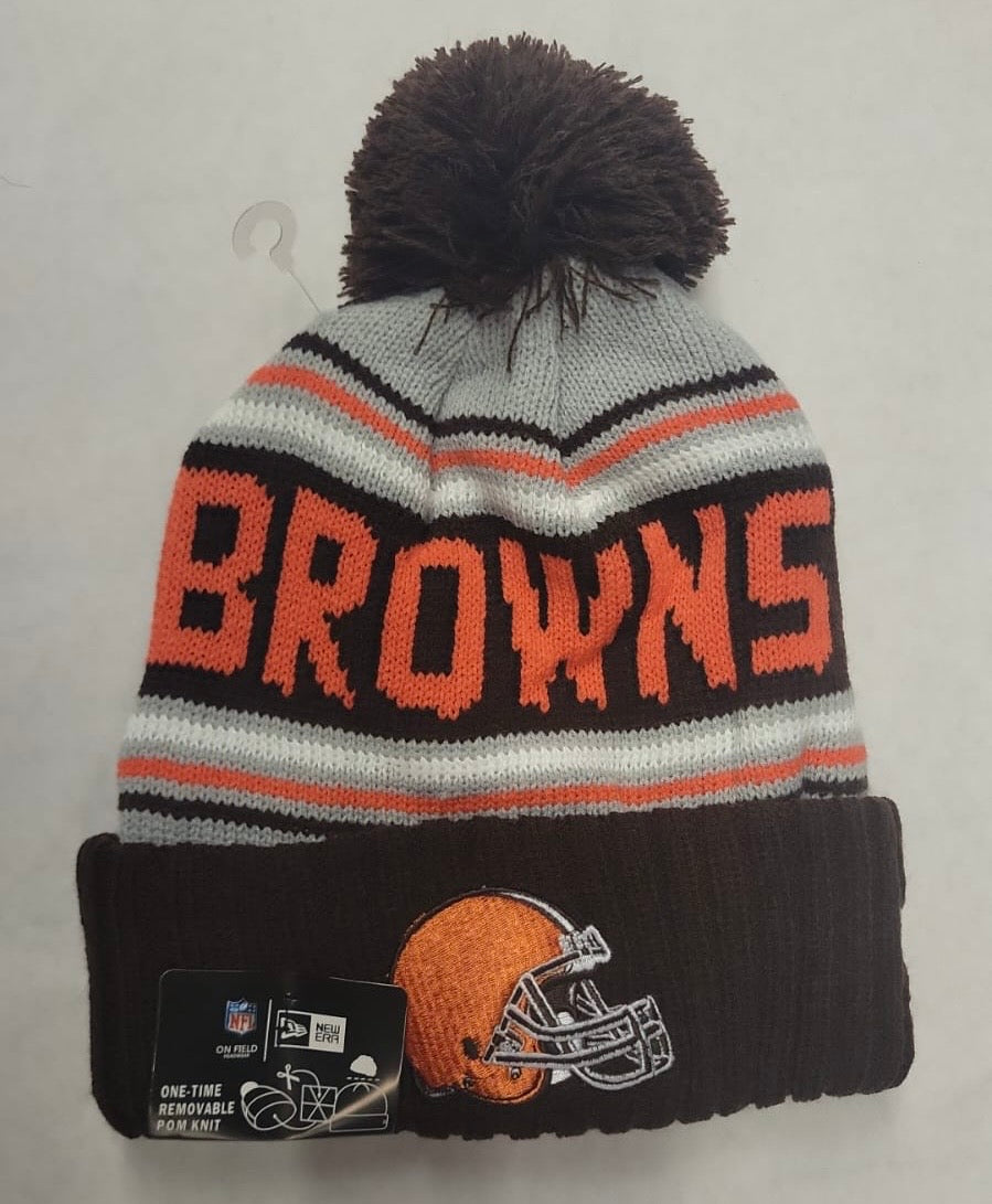 Cleveland Browns NFL New Era winter Hat with Pom product image 1